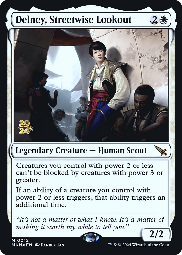 Delney, Streetwise Lookout [Murders at Karlov Manor Prerelease Promos] | Card Merchant Takapuna