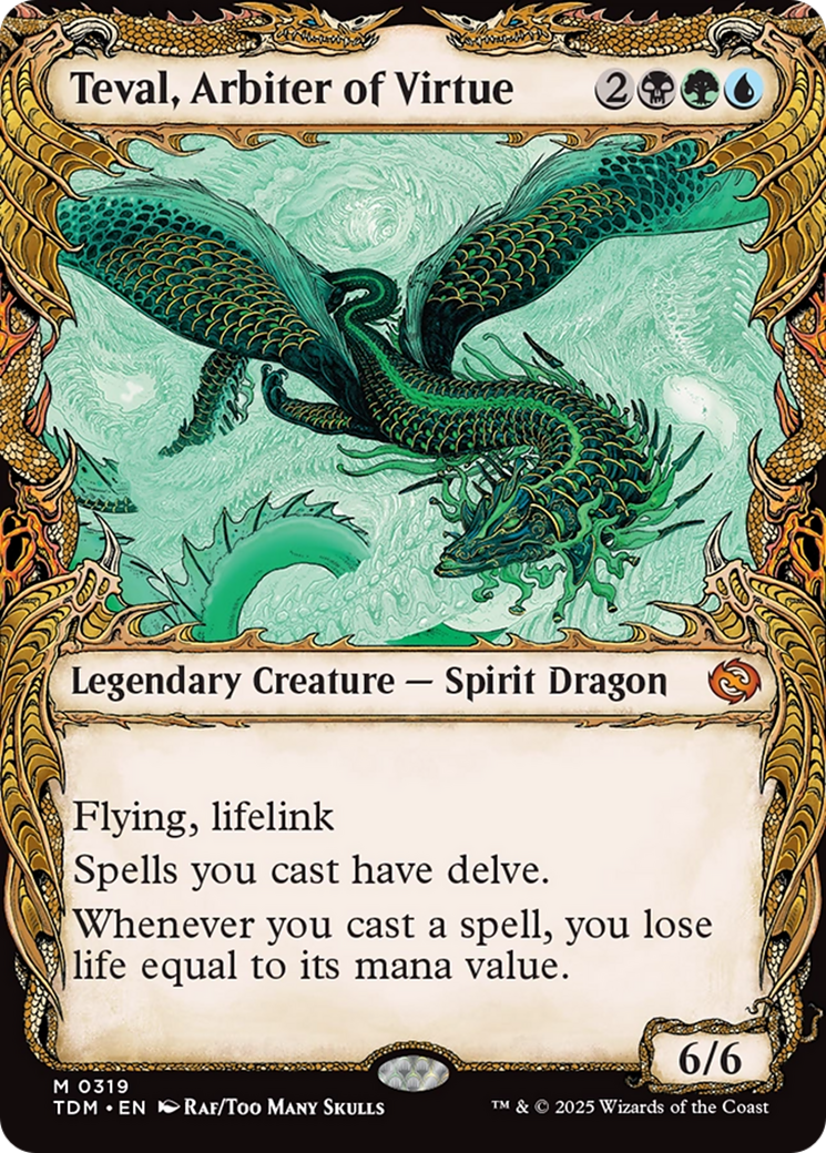 Teval, Arbiter of Virtue (Showcase) [Tarkir: Dragonstorm] | Card Merchant Takapuna