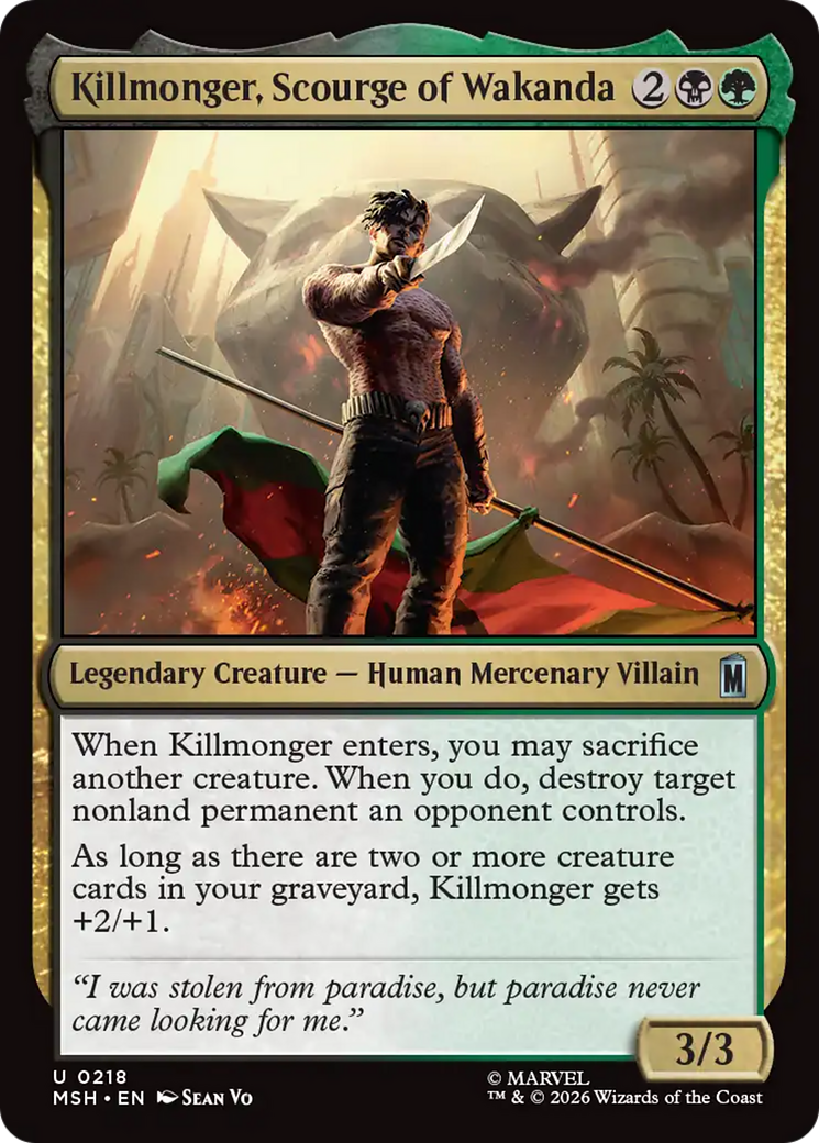 Killmonger, Scourge of Wakanda [Marvel Super Heroes] | Card Merchant Takapuna