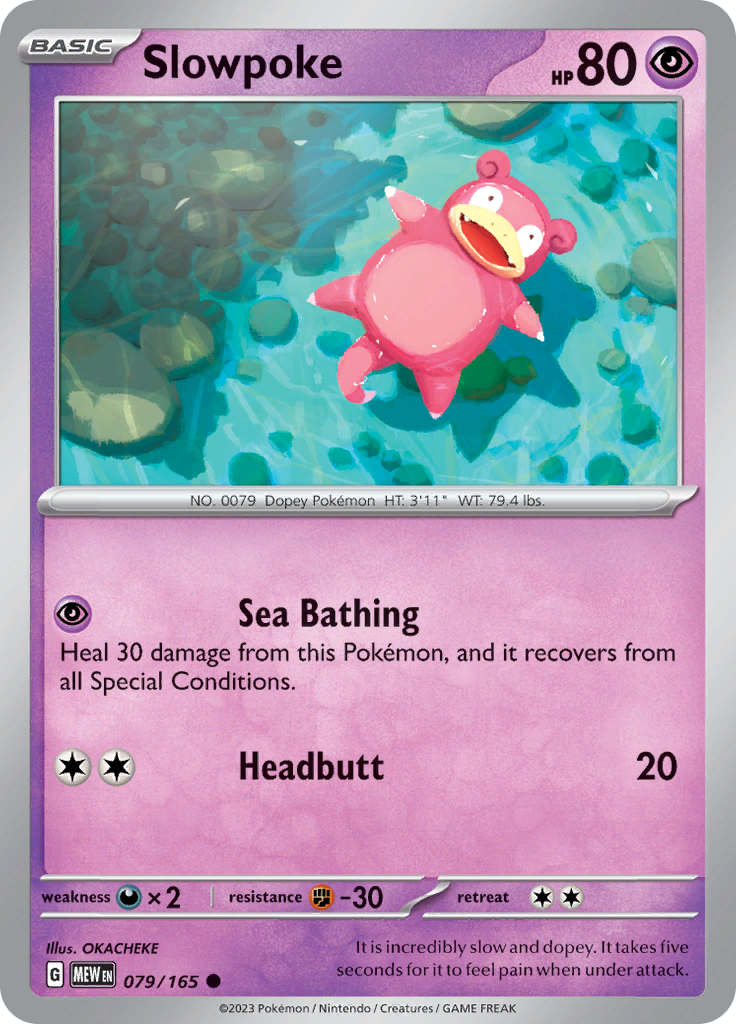 Slowpoke (079/165) [Scarlet & Violet 151] | Card Merchant Takapuna