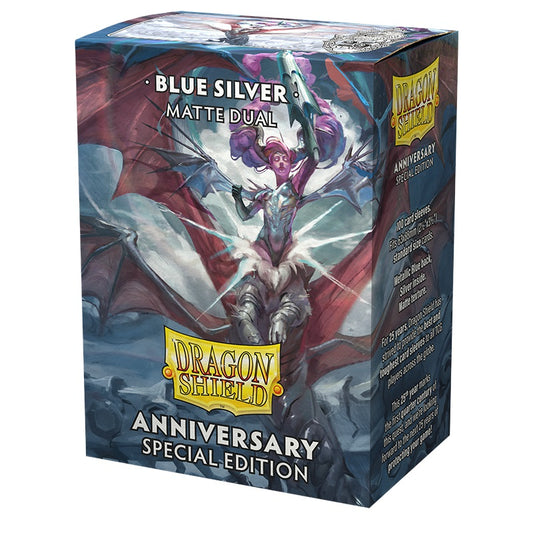 DS Sleeves (100) Matte Dual – Special Edition – Blue/Silver