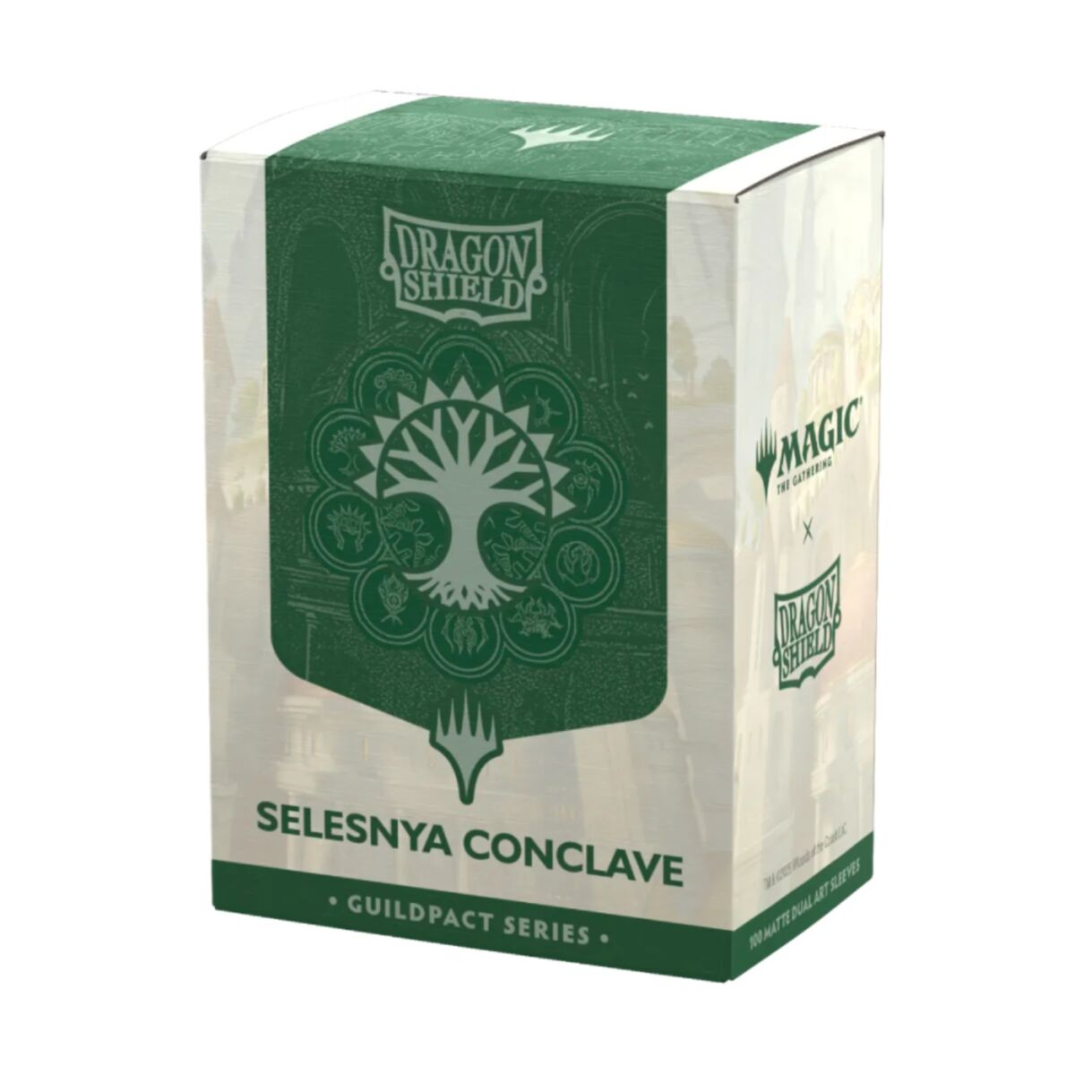 Dragon Shield: Sleeves – Matte Dual Art – MTG Guildpact Series: Selesnya Conclave | Card Merchant Takapuna