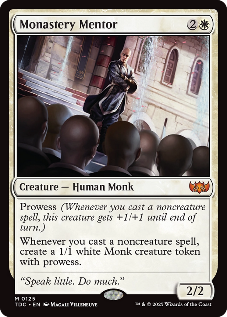 Monastery Mentor [Tarkir: Dragonstorm Commander] | Card Merchant Takapuna