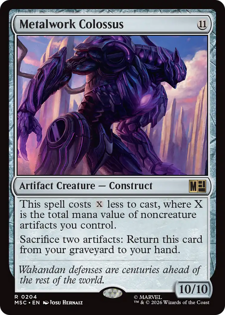 Metalwork Colossus (Surge Foil) [Marvel Super Heroes Commander] | Card Merchant Takapuna
