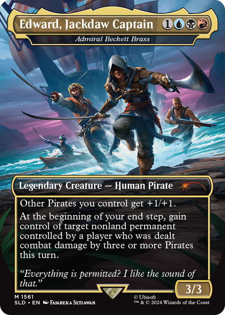 Edward, Jackdaw Captain - Admiral Beckett Brass [Secret Lair Drop Series] | Card Merchant Takapuna