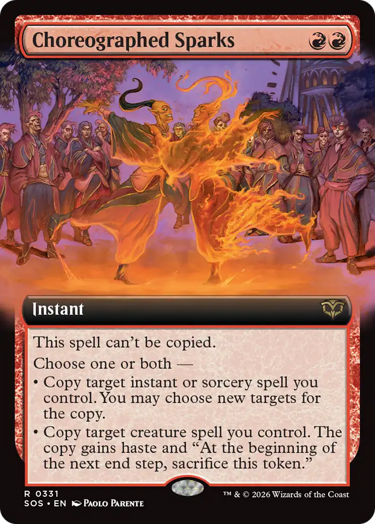 Choreographed Sparks (Extended Art) [Secrets of Strixhaven] | Card Merchant Takapuna