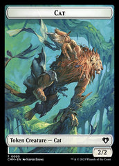 Saproling // Cat (0005) Double-Sided Token [Commander Masters Tokens] | Card Merchant Takapuna
