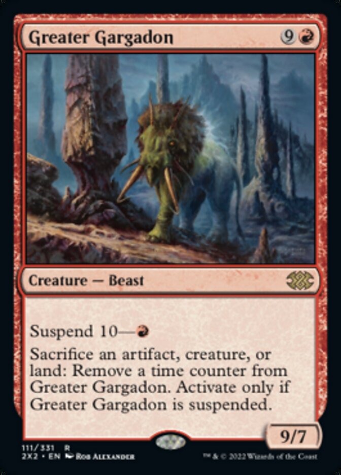 Greater Gargadon [Double Masters 2022] | Card Merchant Takapuna