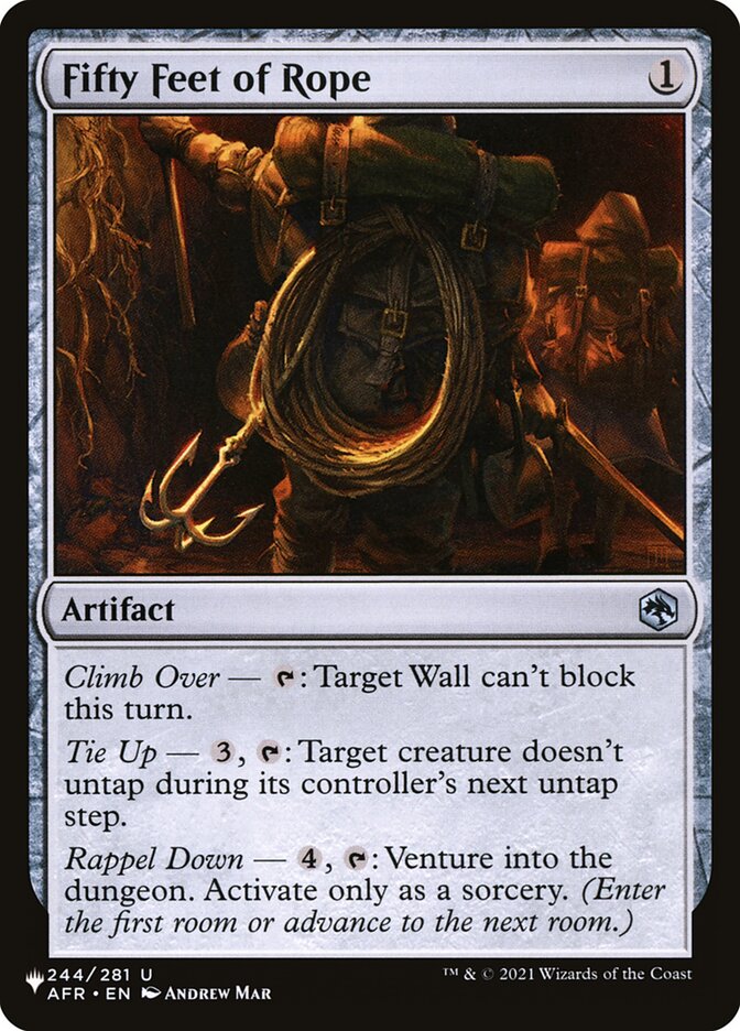 Fifty Feet of Rope [The List] | Card Merchant Takapuna