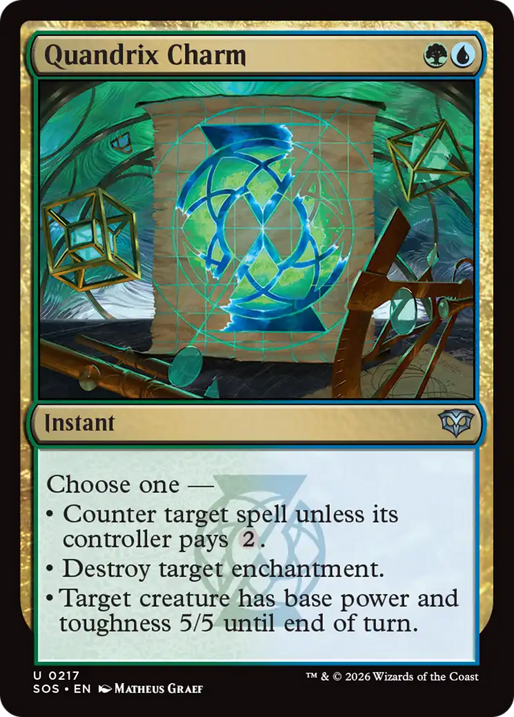 Quandrix Charm [Secrets of Strixhaven] | Card Merchant Takapuna