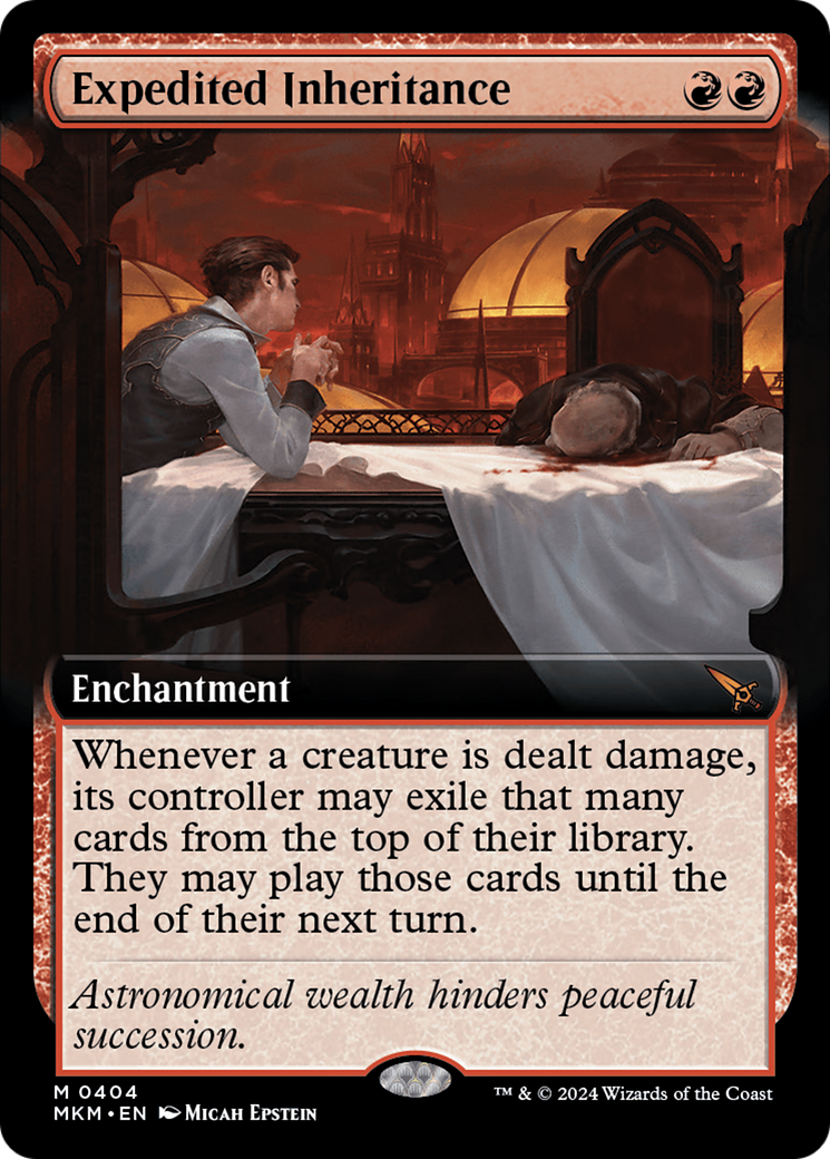 Expedited Inheritance (Extended Art) [Murders at Karlov Manor] | Card Merchant Takapuna