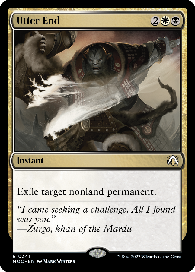 Utter End [March of the Machine Commander] | Card Merchant Takapuna