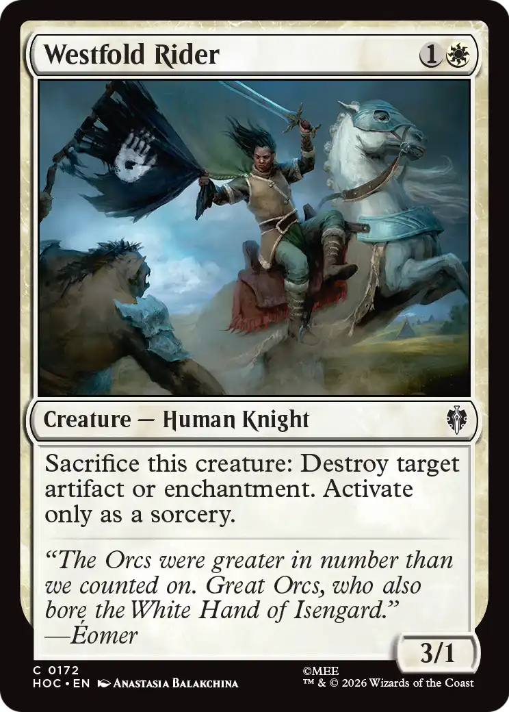 Westfold Rider [The Hobbit: Eternal-Legal] | Card Merchant Takapuna
