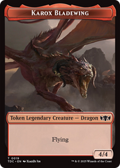 Karox Bladewing // Copy Double-Sided Token [Tarkir: Dragonstorm Commander Tokens] | Card Merchant Takapuna