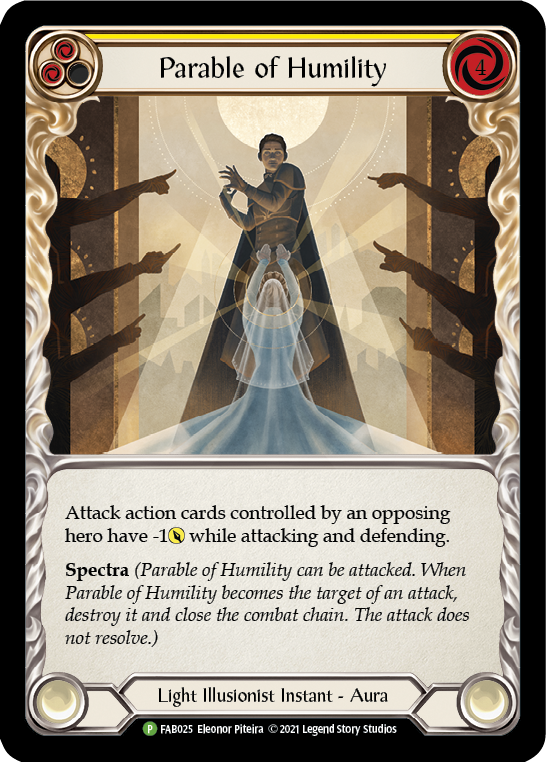 Parable of Humility [FAB025] (Promo)  Cold Foil | Card Merchant Takapuna