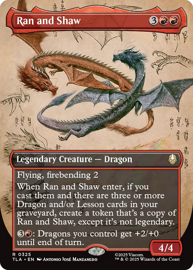 Ran and Shaw (Borderless) [Avatar: The Last Airbender] | Card Merchant Takapuna