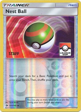 Nest Ball (123/149) (League Promo Staff) [Sun & Moon: Base Set] | Card Merchant Takapuna