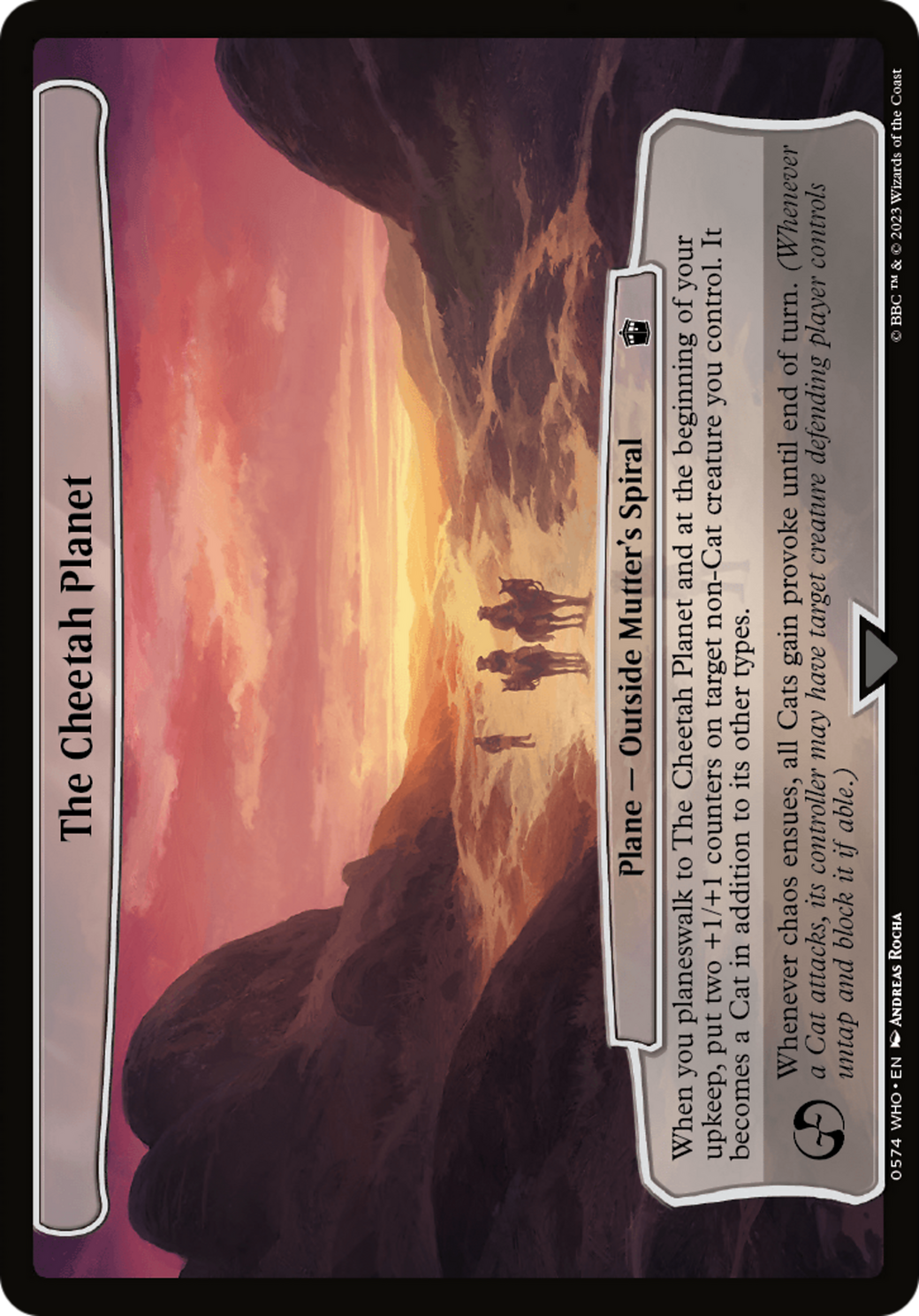 The Cheetah Planet [Doctor Who] | Card Merchant Takapuna