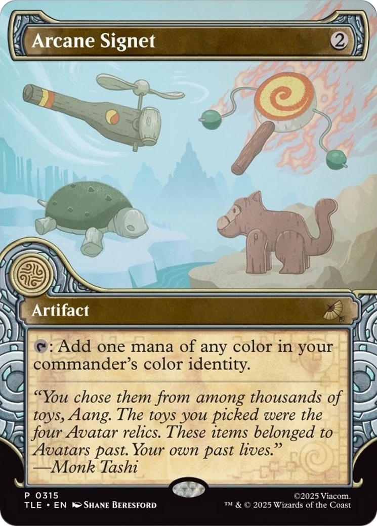 Arcane Signet (Showcase) [Avatar: The Last Airbender: Eternal-Legal] | Card Merchant Takapuna