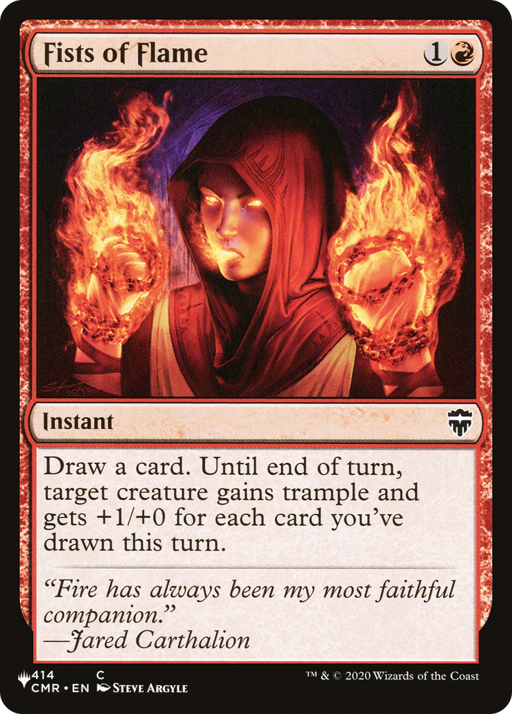 Fists of Flame [The List] | Card Merchant Takapuna