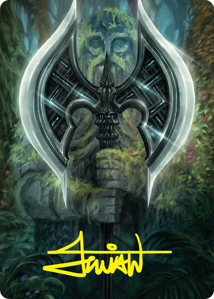 Leyline Axe Art Card (49/54) (Gold-Stamped Signature) [Foundations Art Series] | Card Merchant Takapuna