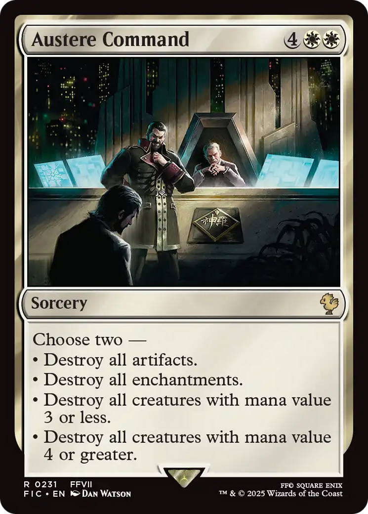 Austere Command [FINAL FANTASY Commander] | Card Merchant Takapuna