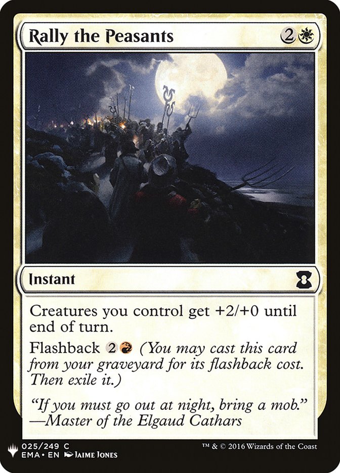 Rally the Peasants [Mystery Booster] | Card Merchant Takapuna