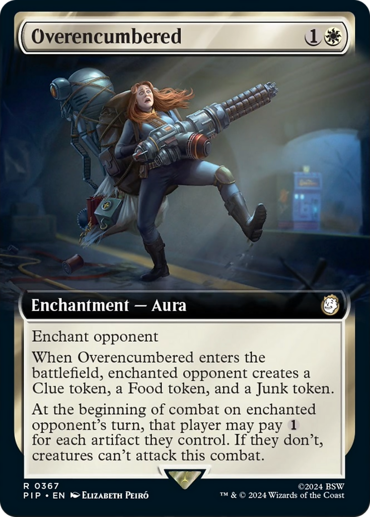 Overencumbered (Extended Art) [Fallout] | Card Merchant Takapuna