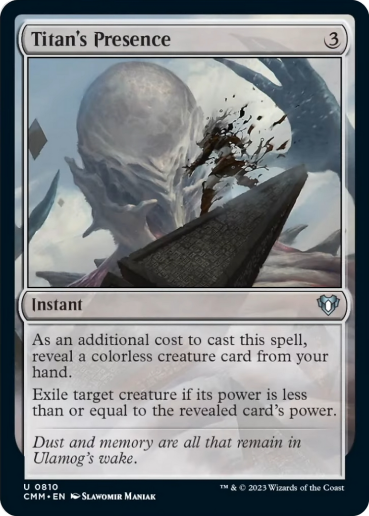 Titan's Presence [Commander Masters] | Card Merchant Takapuna