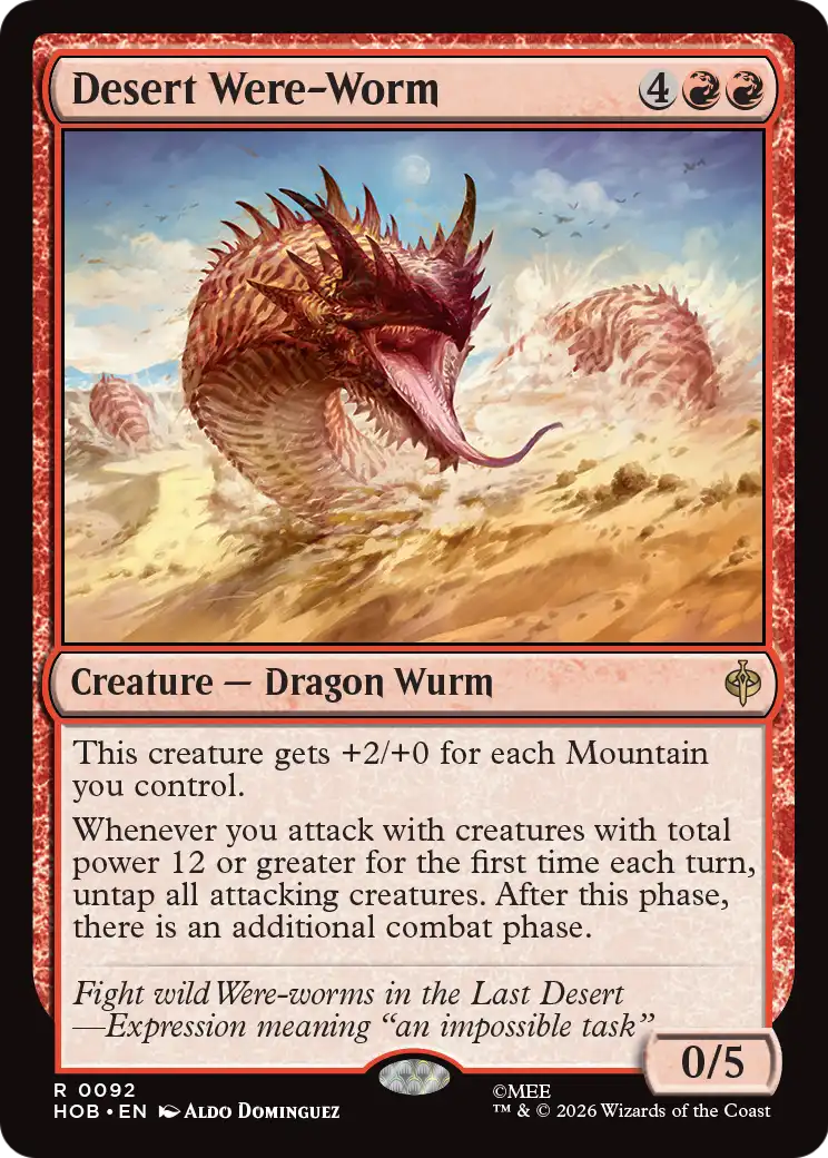 Desert Were-Worm [The Hobbit] | Card Merchant Takapuna