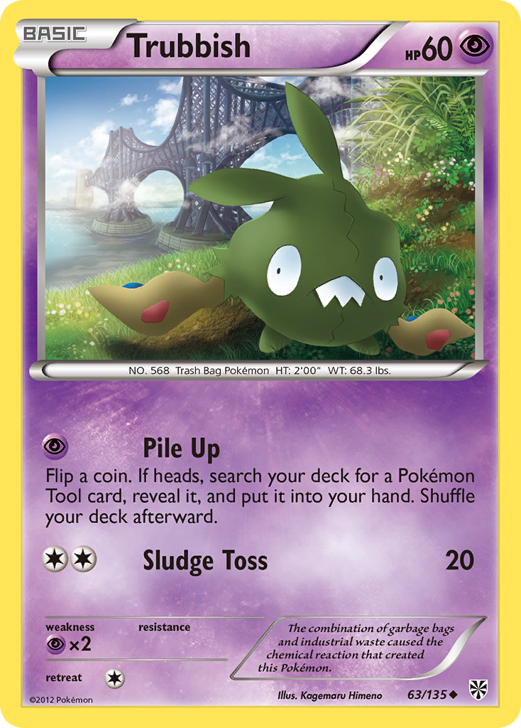 Trubbish (63/135) [Black & White: Plasma Storm] | Card Merchant Takapuna