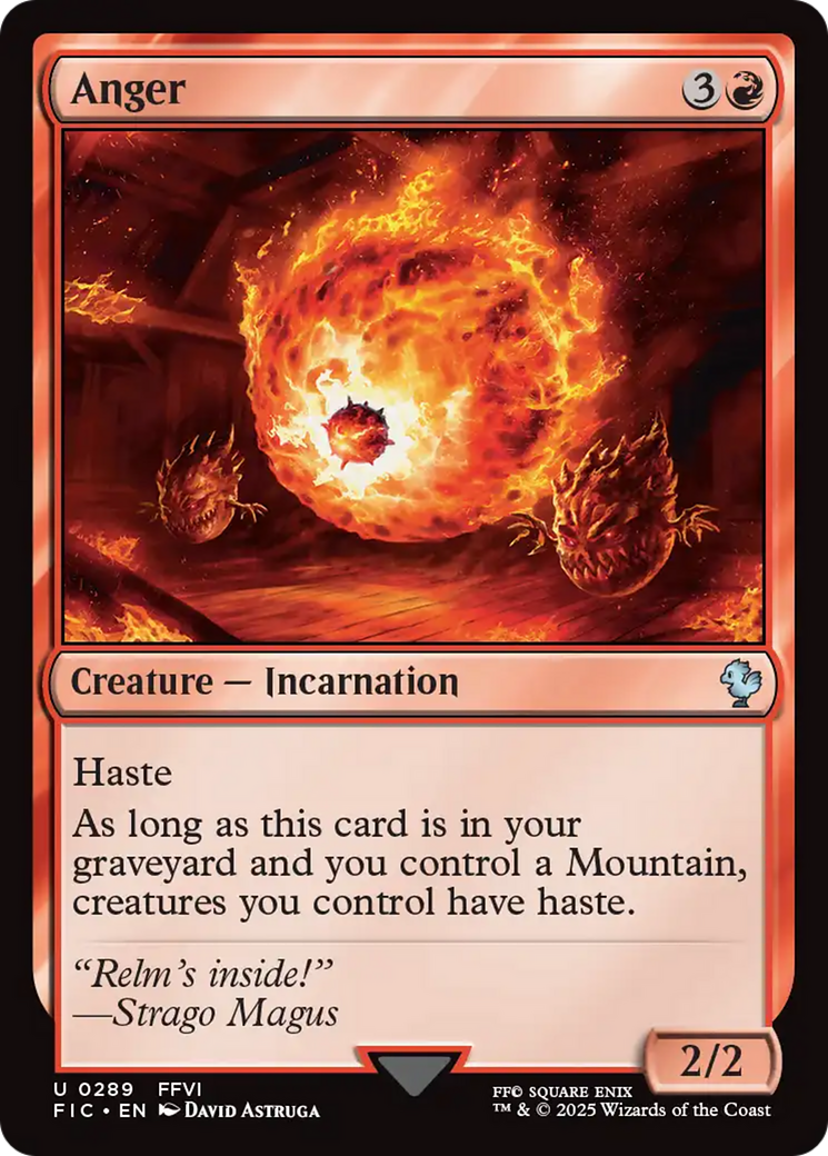 Anger [FINAL FANTASY Commander] | Card Merchant Takapuna