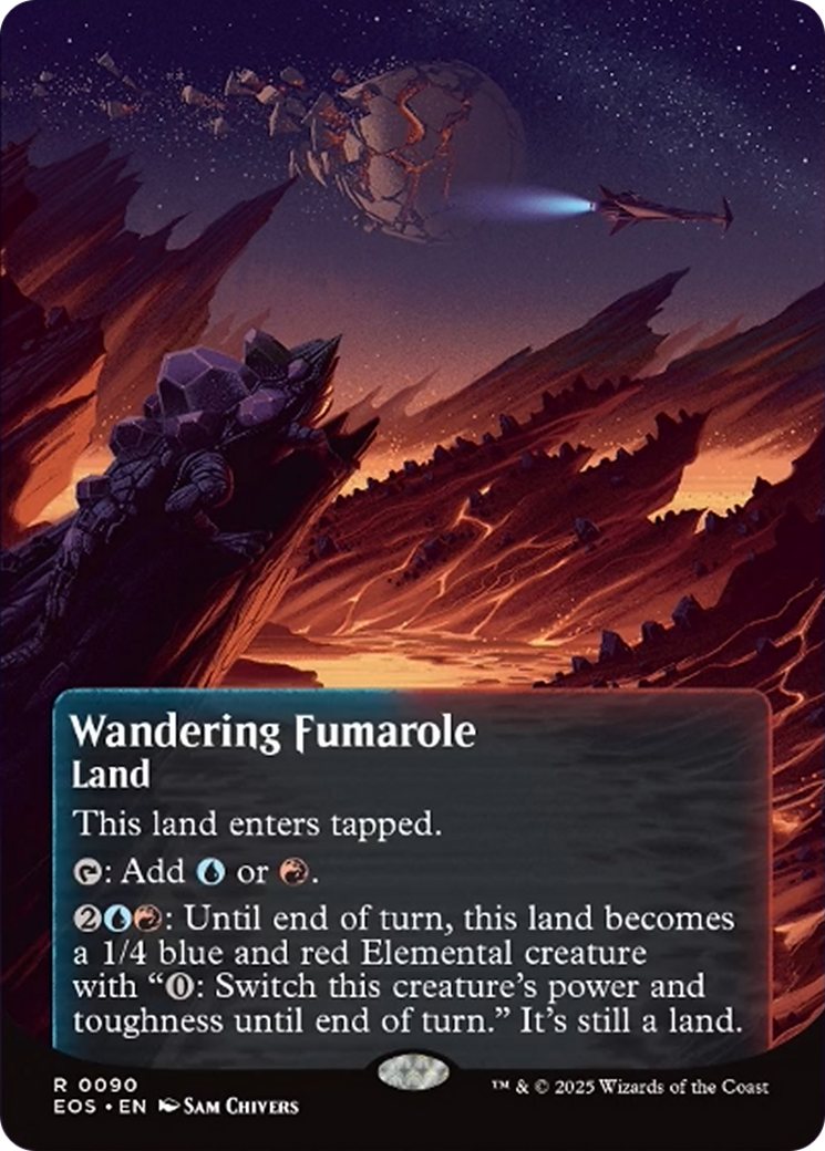 Wandering Fumarole (0090) (Borderless) [Edge of Eternities: Stellar Sights] | Card Merchant Takapuna