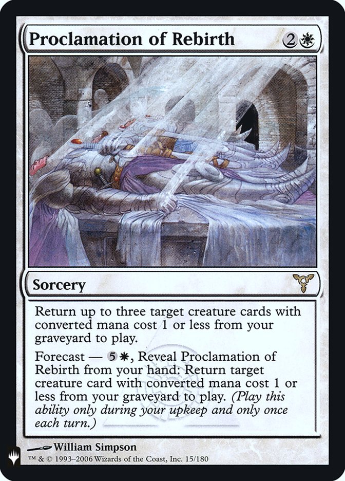 Proclamation of Rebirth [Mystery Booster] | Card Merchant Takapuna