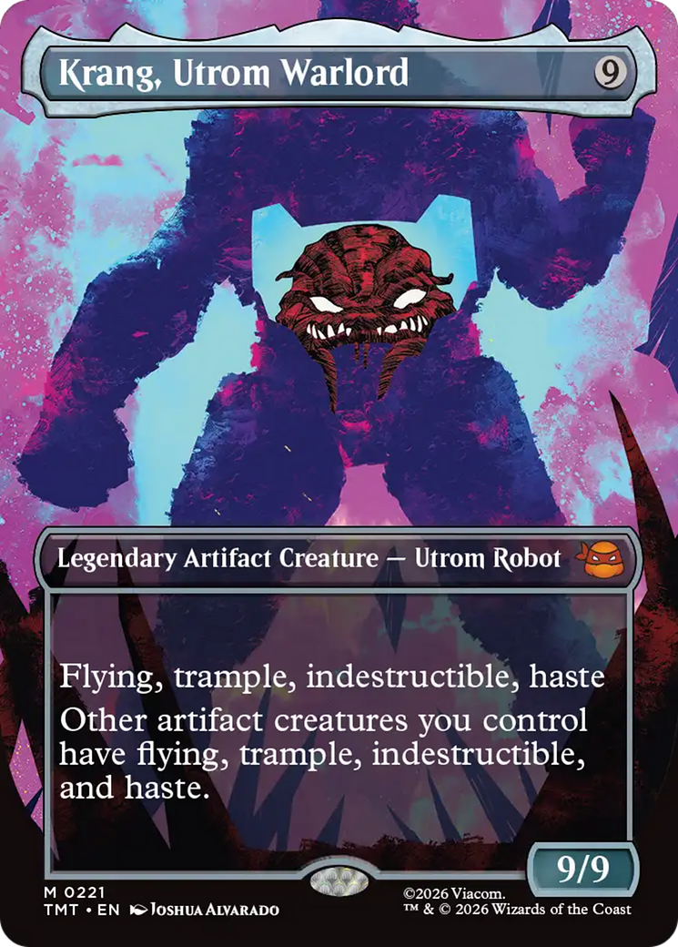 Krang, Utrom Warlord (Borderless) [Teenage Mutant Ninja Turtles] | Card Merchant Takapuna
