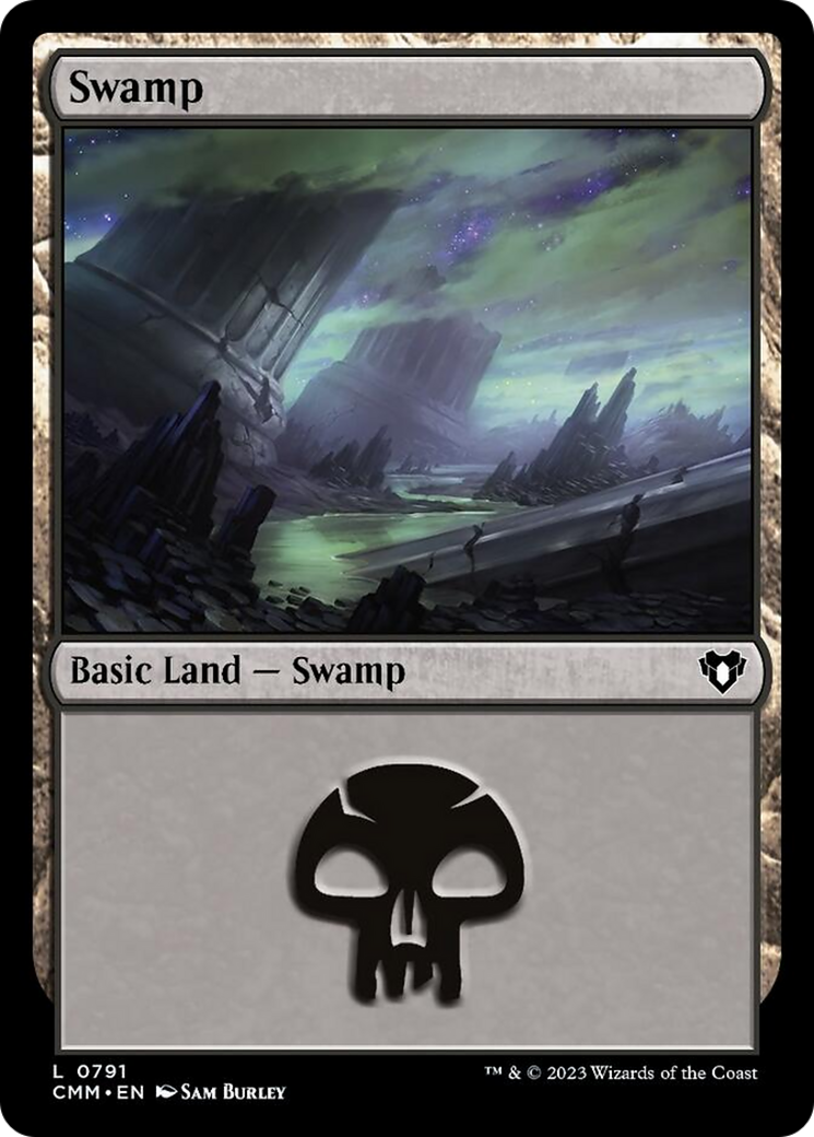 Swamp (791) [Commander Masters] | Card Merchant Takapuna