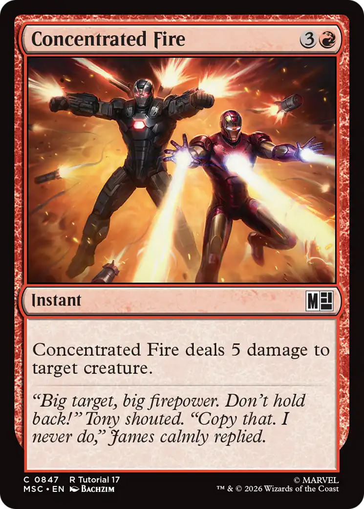 Concentrated Fire (0847) [Marvel Super Heroes Commander] | Card Merchant Takapuna