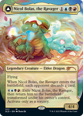 Nicol Bolas, the Ravager // Nicol Bolas, the Arisen (Display Commander) (Borderless) [Secret Lair: From Cute to Brute] | Card Merchant Takapuna