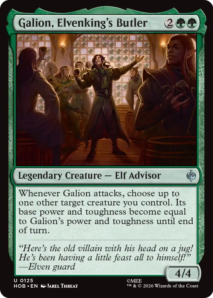 Galion, Elvenking's Butler [The Hobbit] | Card Merchant Takapuna