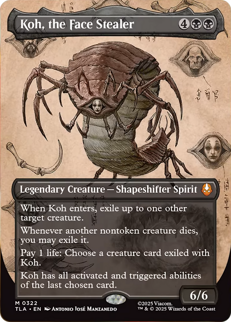 Koh, the Face Stealer (Borderless) [Avatar: The Last Airbender] | Card Merchant Takapuna