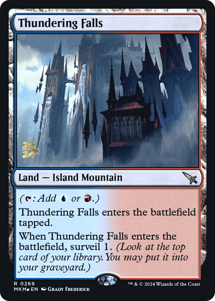 Thundering Falls [Murders at Karlov Manor Prerelease Promos] | Card Merchant Takapuna