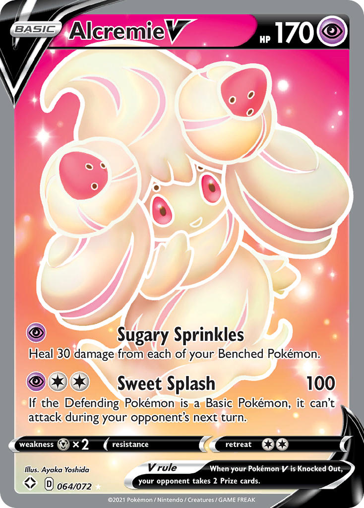 Alcremie V (064/072) [Sword & Shield: Shining Fates] | Card Merchant Takapuna