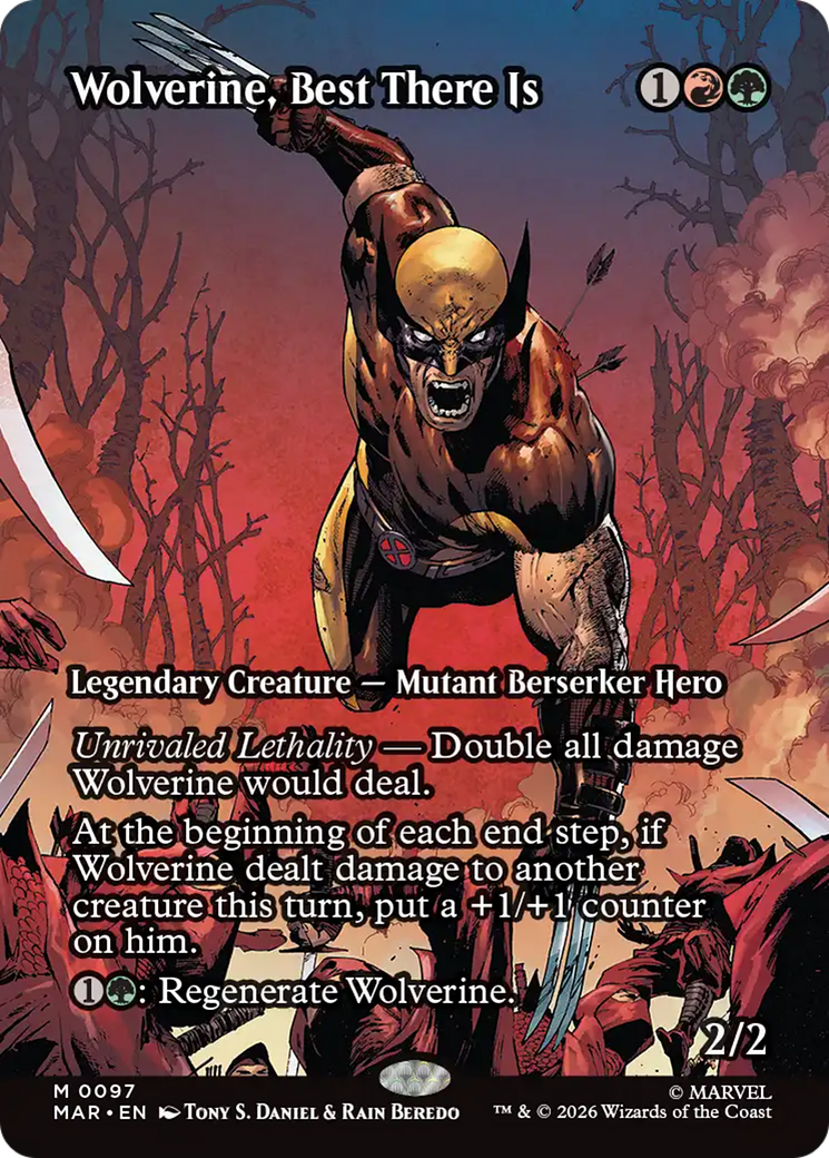 Wolverine, Best There Is (Borderless) [Marvel Universe: Eternal-Legal] | Card Merchant Takapuna