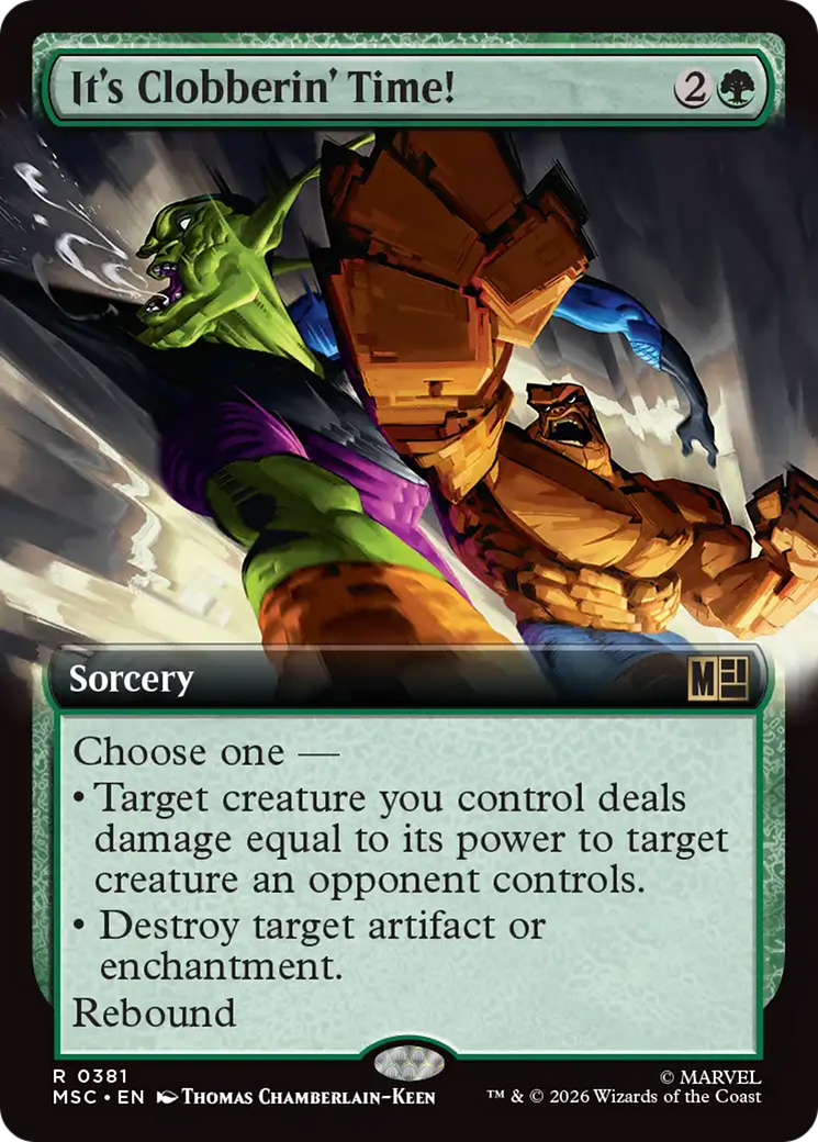 It's Clobberin' Time! (Extended Art) [Marvel Super Heroes Commander] | Card Merchant Takapuna