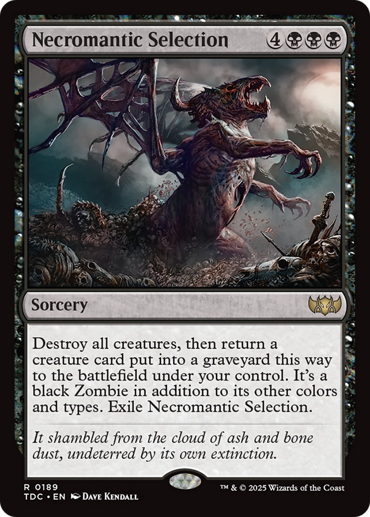 Necromantic Selection [Tarkir: Dragonstorm Commander] | Card Merchant Takapuna
