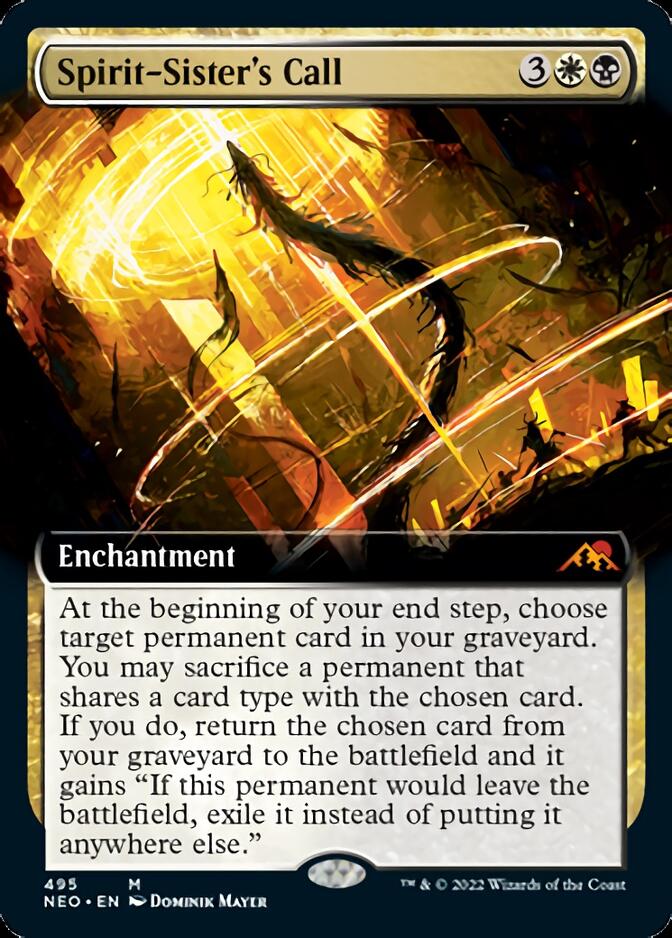 Spirit-Sister's Call (Extended Art) [Kamigawa: Neon Dynasty] | Card Merchant Takapuna