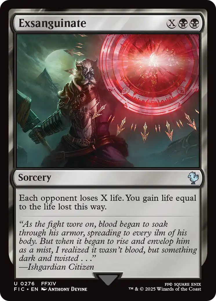 Exsanguinate [FINAL FANTASY Commander] | Card Merchant Takapuna