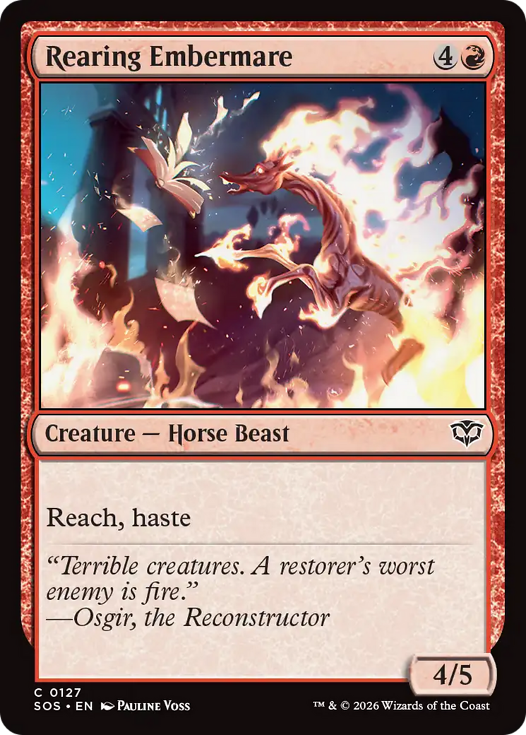 Rearing Embermare [Secrets of Strixhaven] | Card Merchant Takapuna