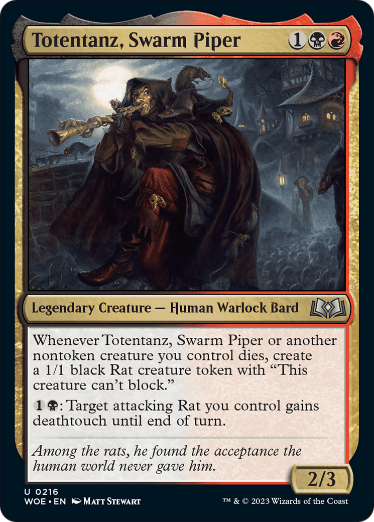 Totentanz, Swarm Piper [Wilds of Eldraine] | Card Merchant Takapuna