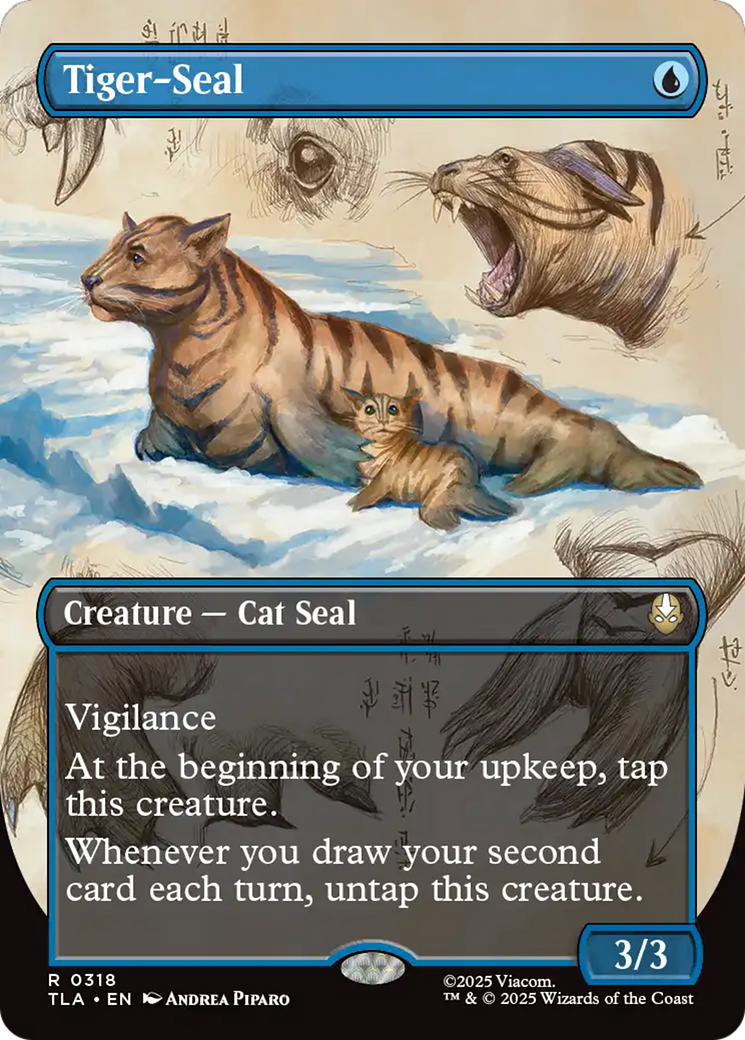 Tiger-Seal (Borderless) [Avatar: The Last Airbender] | Card Merchant Takapuna